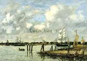 Eugene Boudin Lameuse a Rotterdam oil painting artist